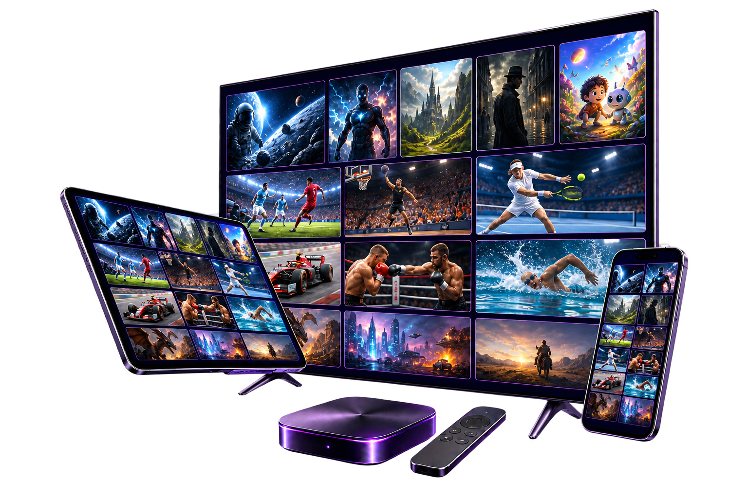 TV en 8K HD and 4K streaming